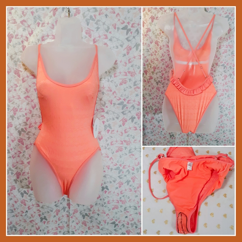 🎉S-HP🎉 *NWT* Neon Orange Swimsuit